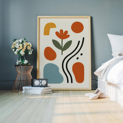 Retro Abstract Print - Minimalist Home Decor