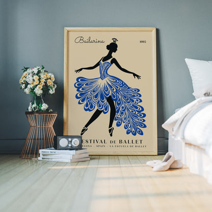 Barcelona Ballet Festival Poster - Dance Wall Art Print