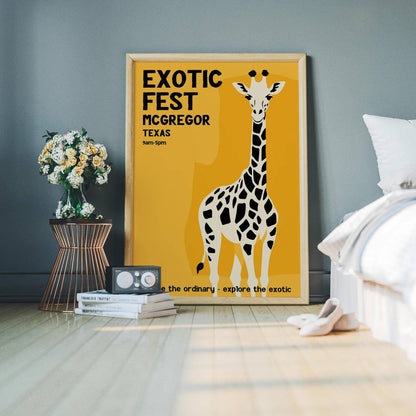 Exotic Fest Vintage Safari Poster