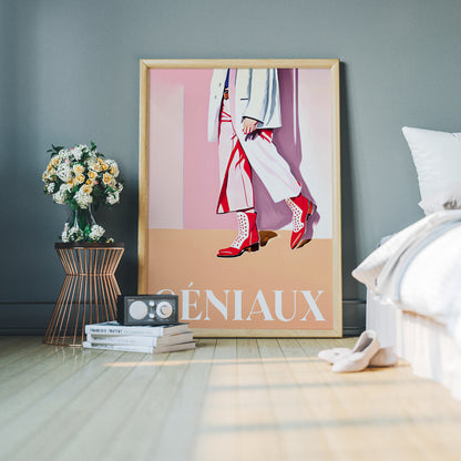 Geniaux French Fashion Wall Art Print