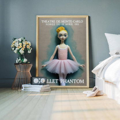 Theatre De Monte-Carlo Vintage Poster