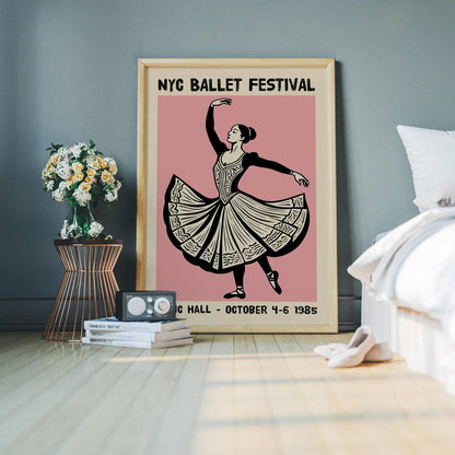 NYC Ballet Festival 1985 Poster Print