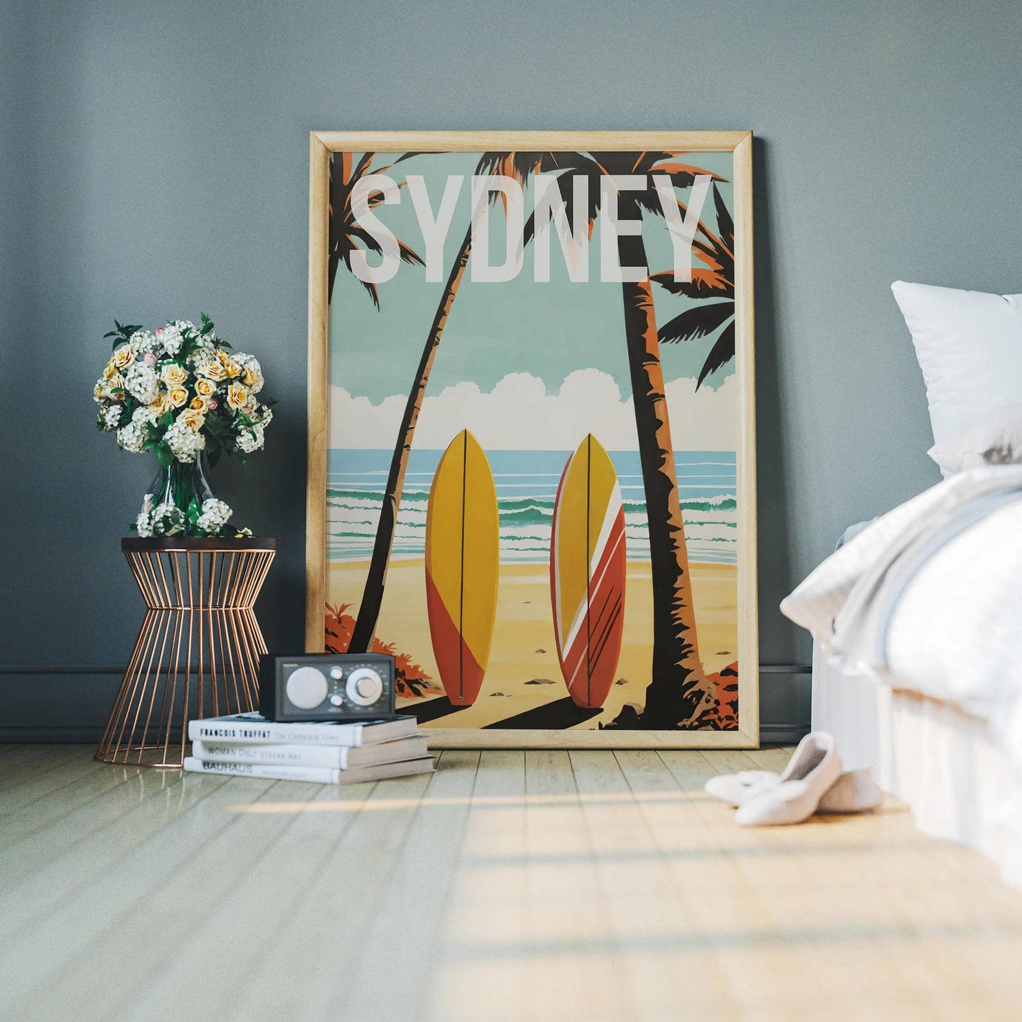 Sydney Surfing Vintage Poster