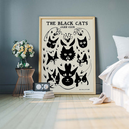 The Black Cats Jazz Club Poster