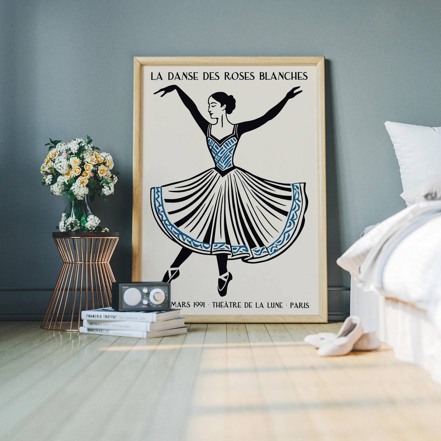Retro Paris Ballet 1991 Poster Print