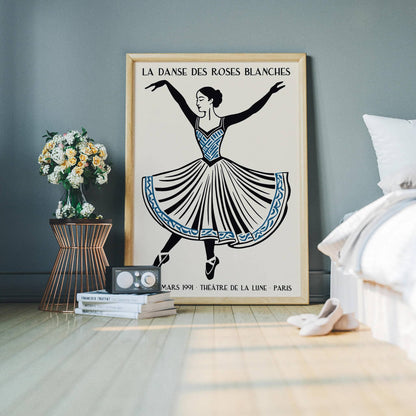 Retro Paris Ballet 1991 Poster Print