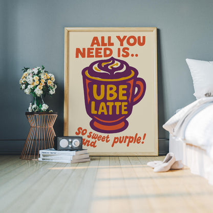 Ube Latte Poster