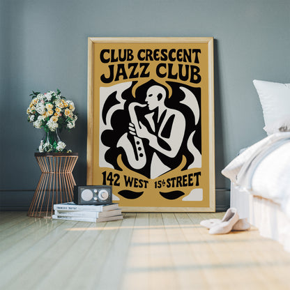 Crescent Jazz Club Night Poster