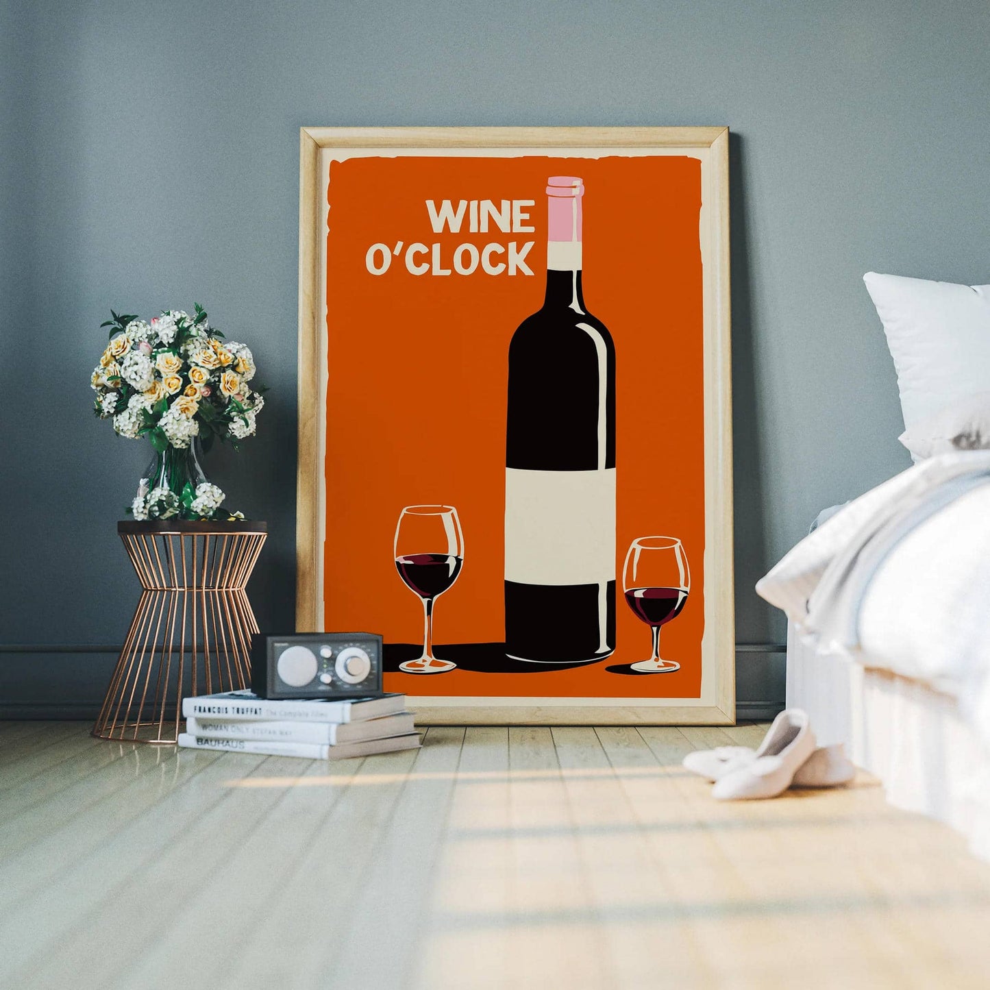 Wine O'Clock Kitchen Wall Art