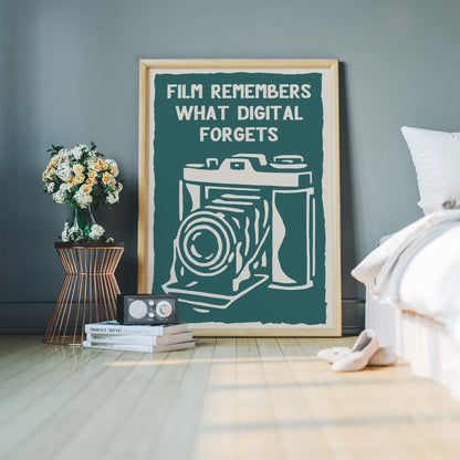 Film Remembers Vintage Camera Poster