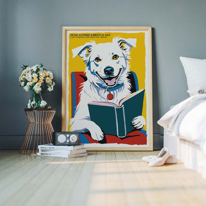 Reading Is Pawsome Poster Print