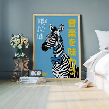 Tokyo Jazz Club Retro Poster Print