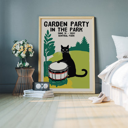 Garden Party Cat in the Park 1997 Poster