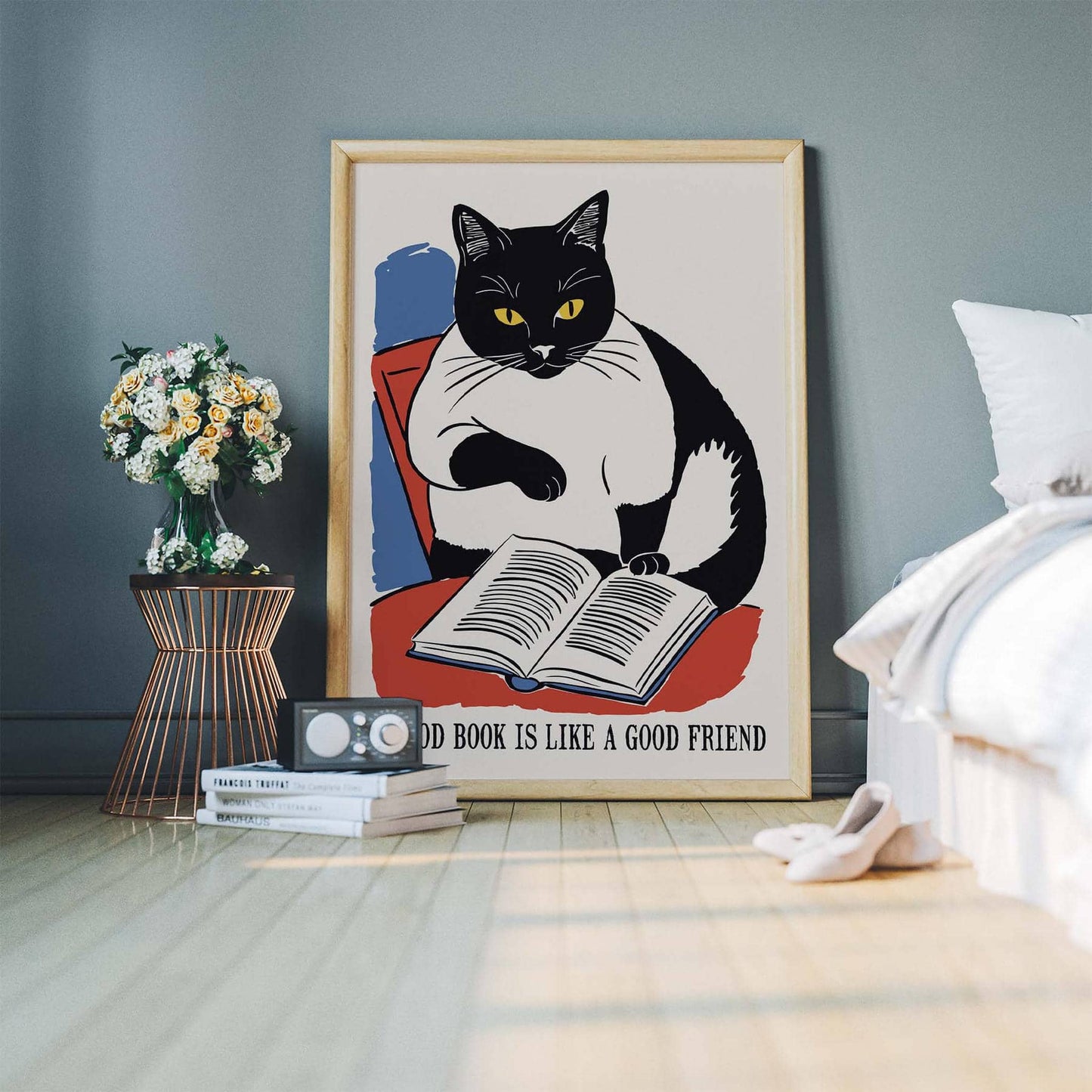 Good Book Friend Poster Print