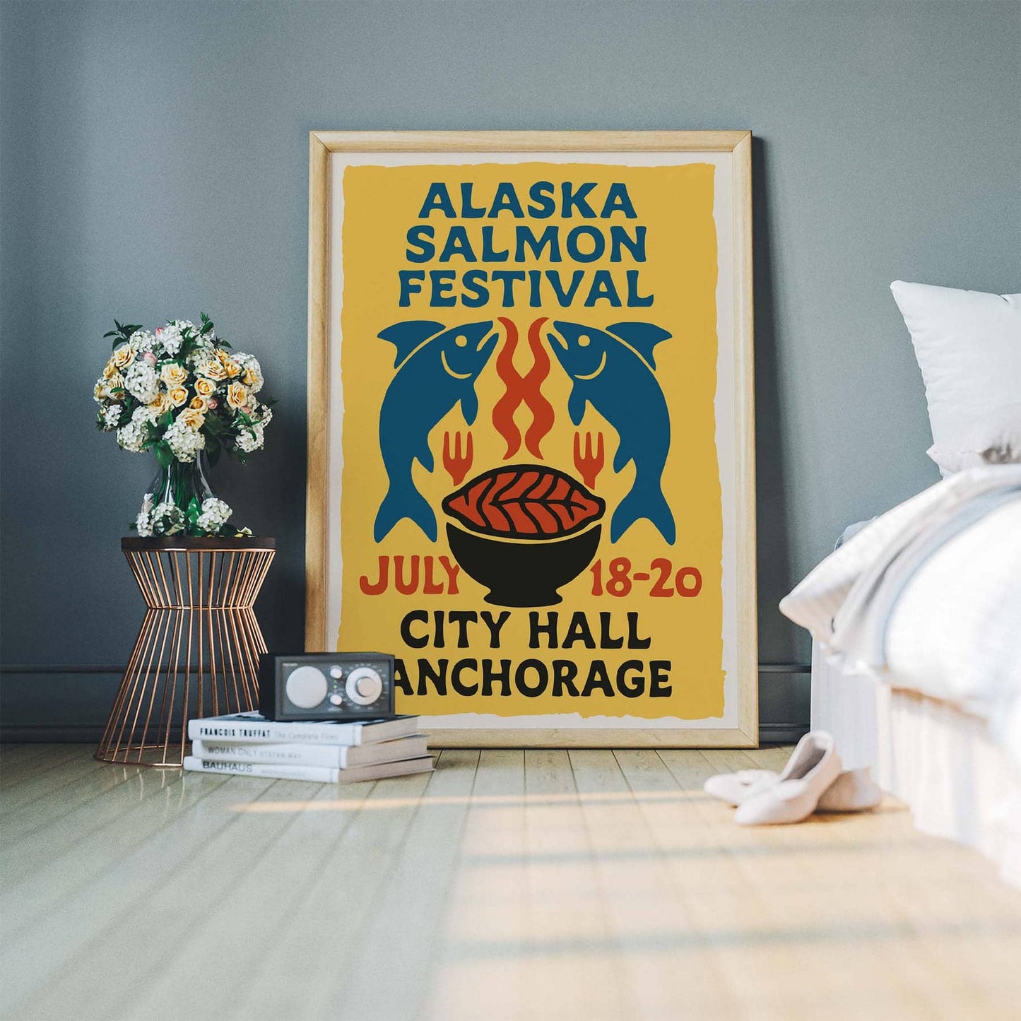 Alaska Salmon Festival Poster Print