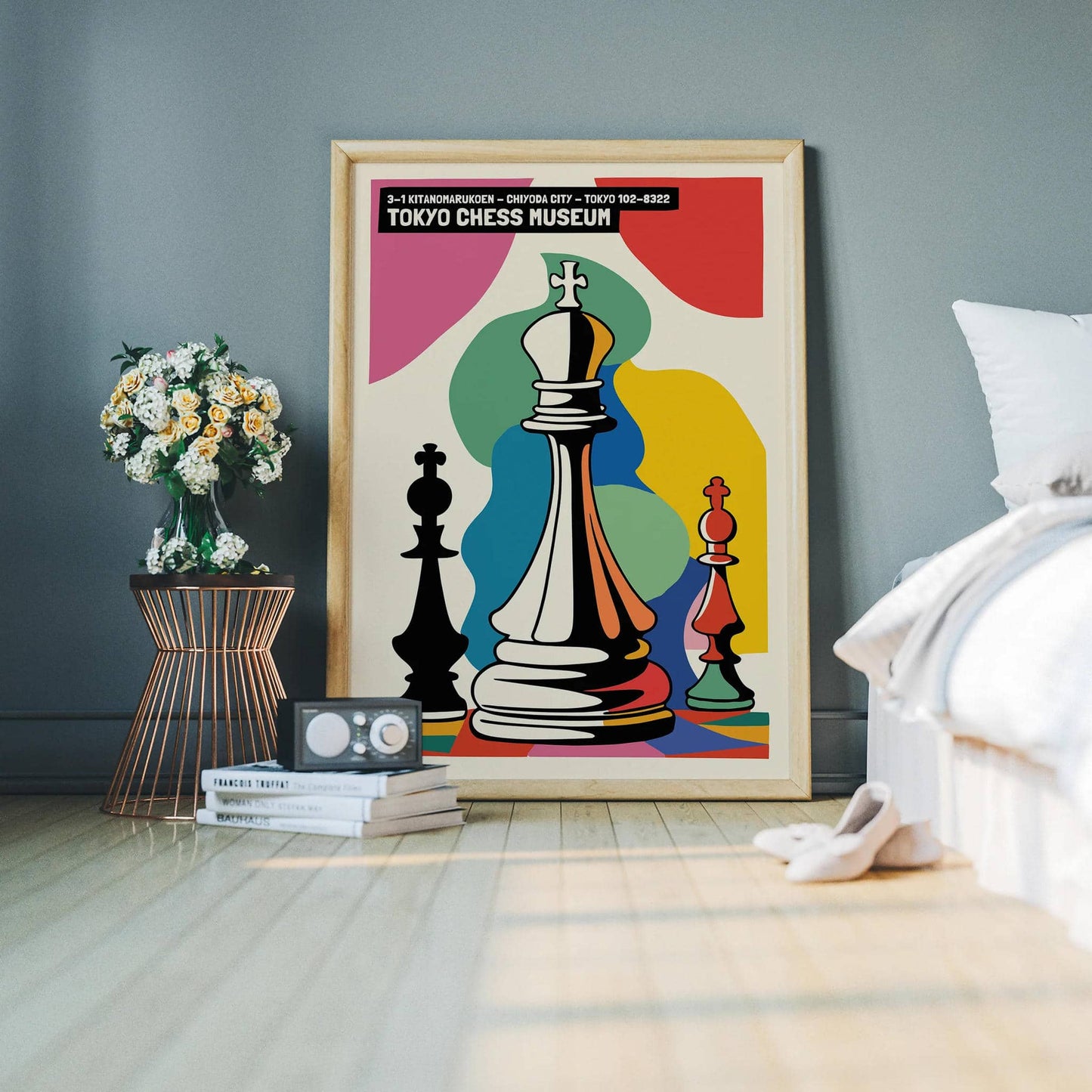 Tokyo Chess Museum Colorful Poster