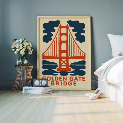Golden Gate Bridge Travel Poster