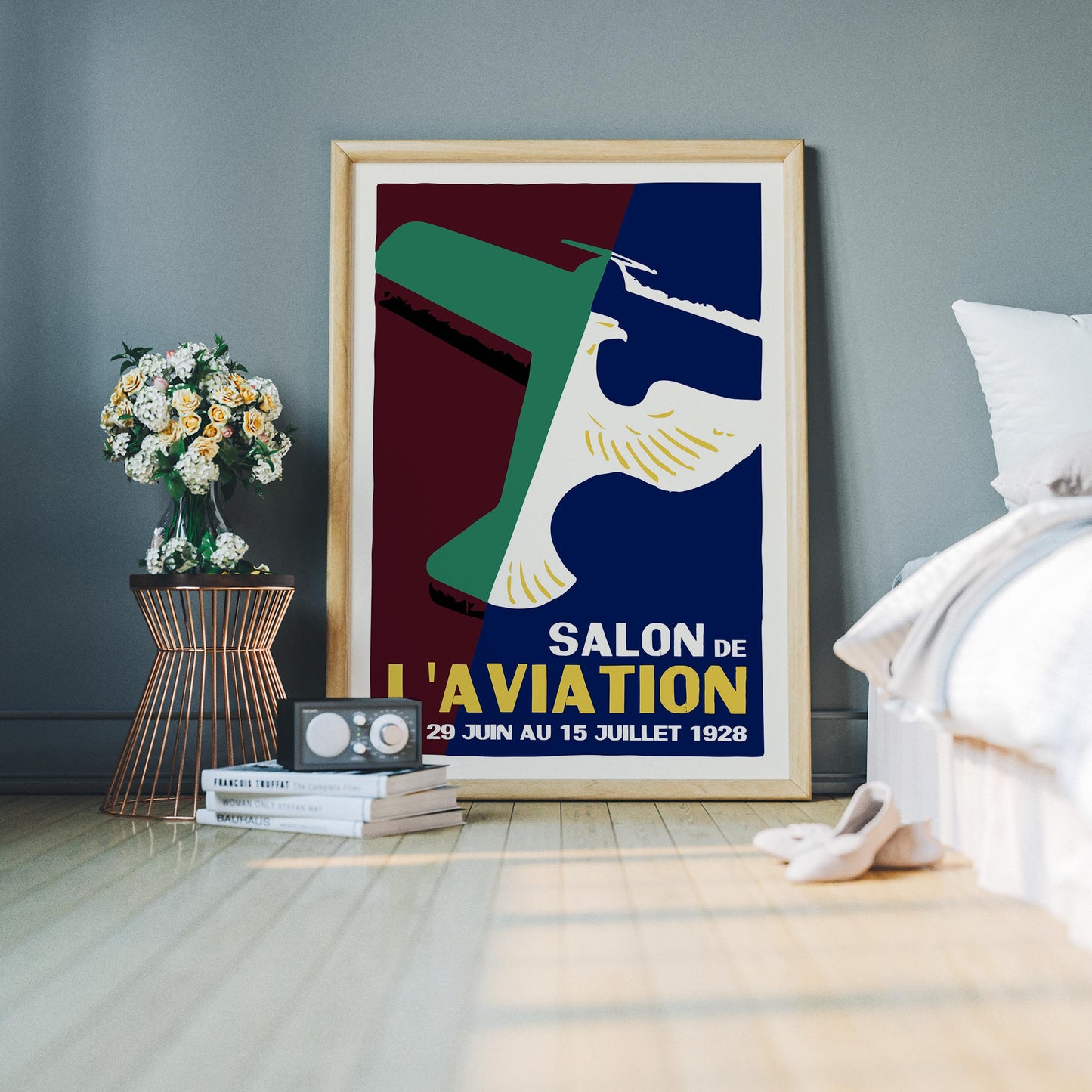 1928 French Aviation Art Print