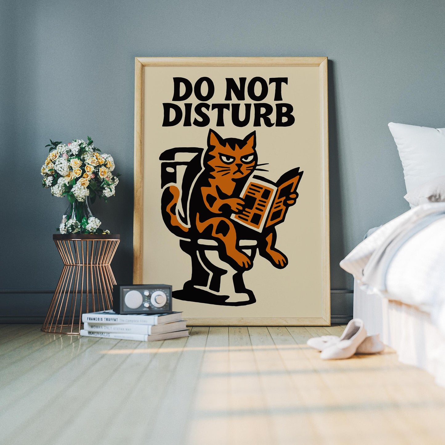 Do Not Disturb Cat Poster