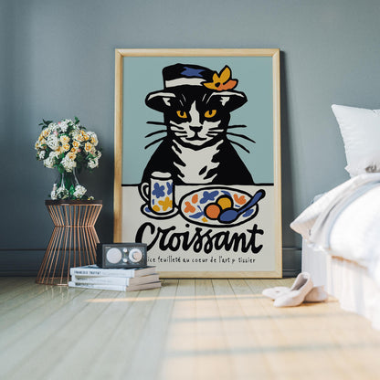 Cat Cafe Poster Wall Art