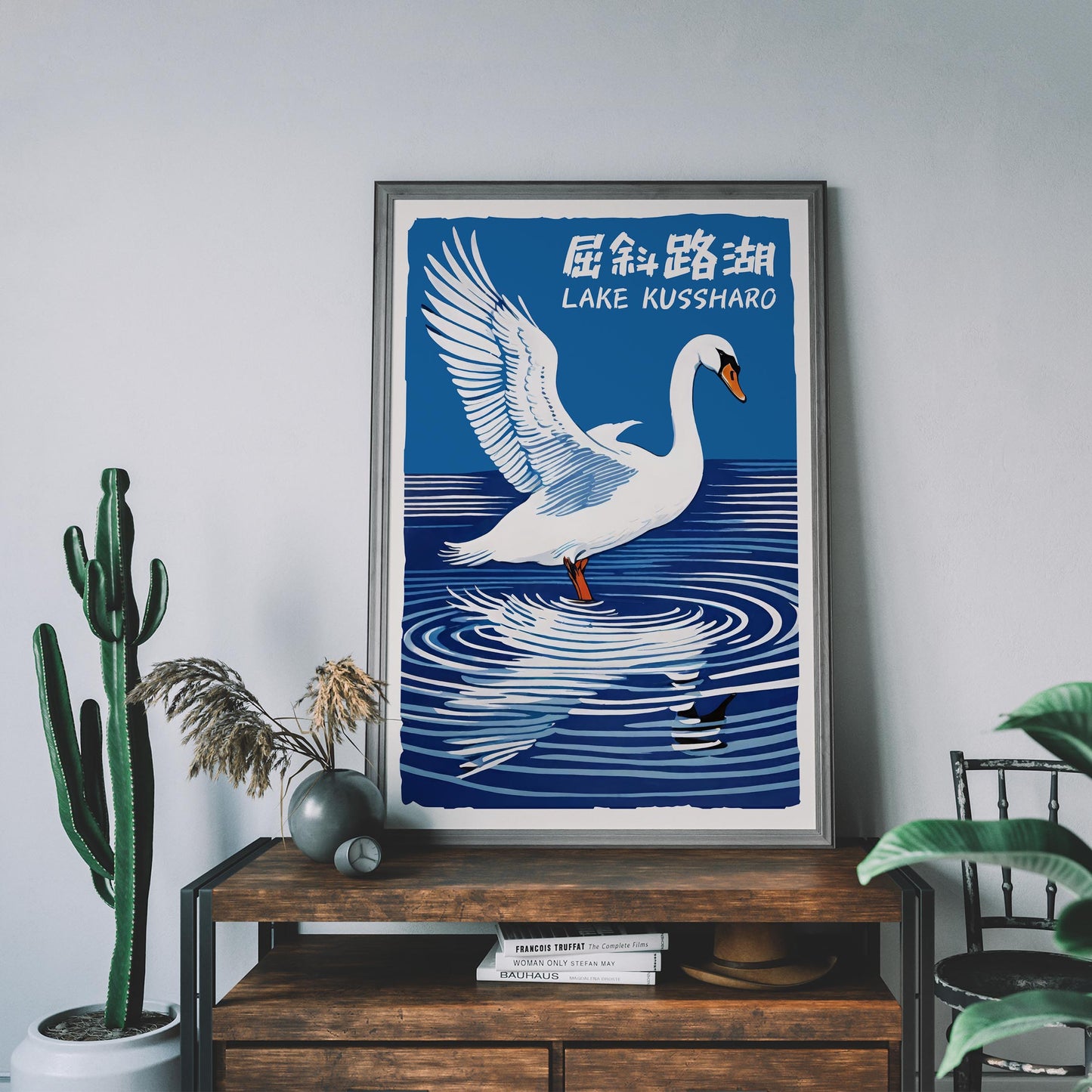 Lake Kussharo Swan Travel Poster
