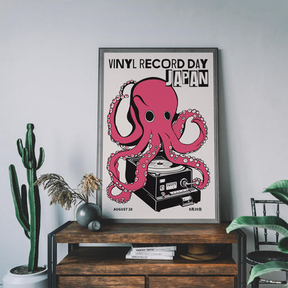 Vinyl Record Day Japan Octopus Poster