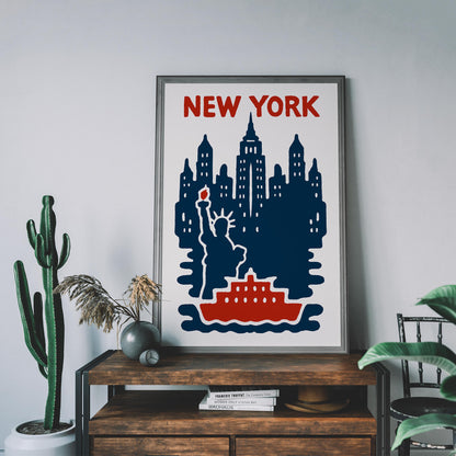 New York Skyline Wall Art Poster