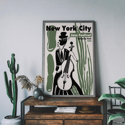NYC Jazz Festival 1968 Poster Print