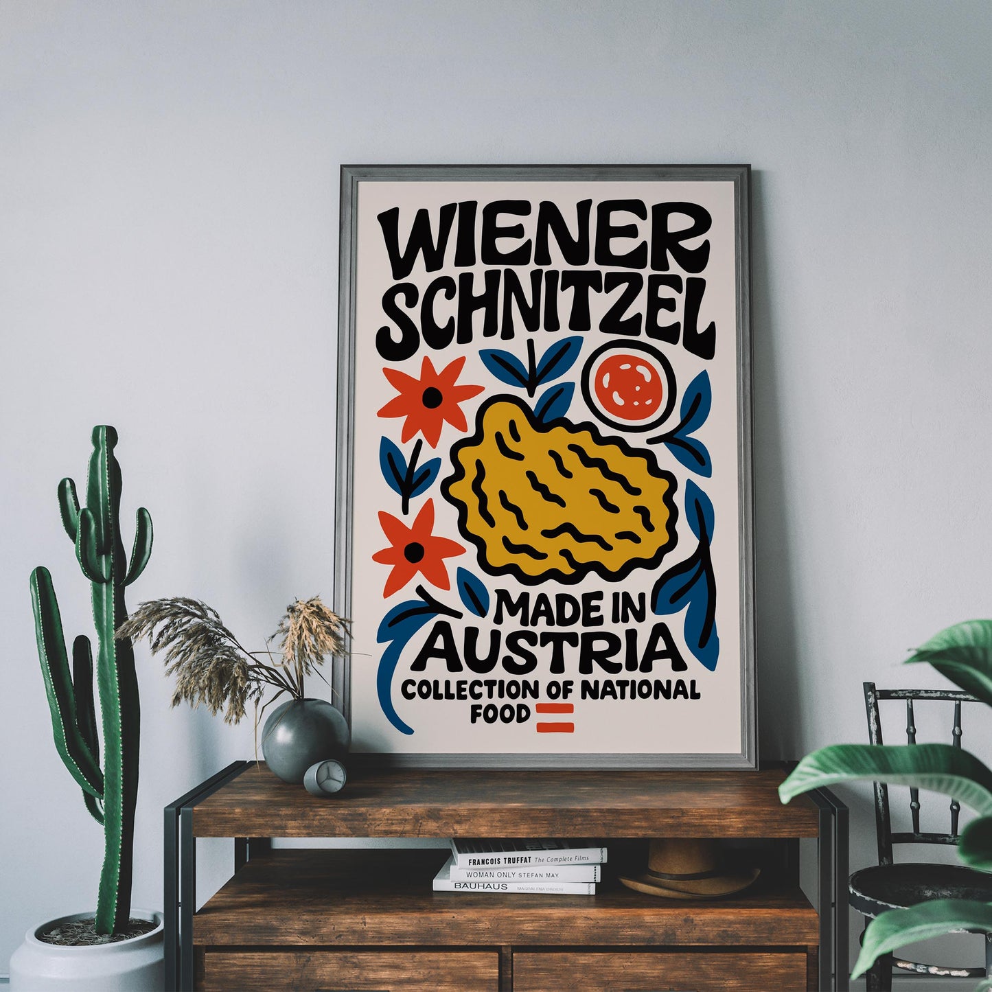 Wiener Schnitzel Austria Food Print