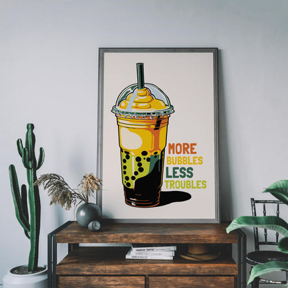 Bubble Tea Drink Poster