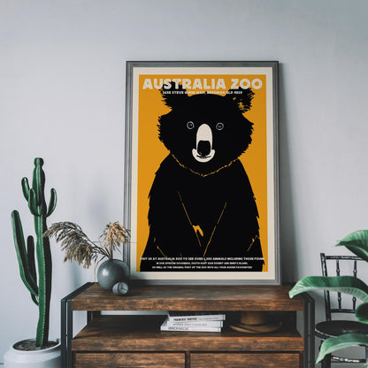 Australia Zoo Koala Vintage Travel Poster