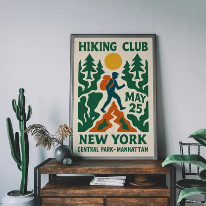 Hiking Club NY Poster