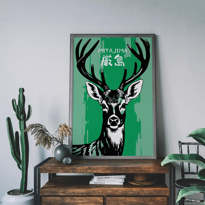 Miyajima Deer Island Poster