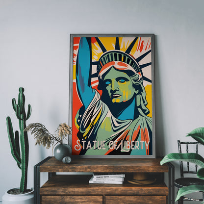 Statue of Liberty Retro Poster