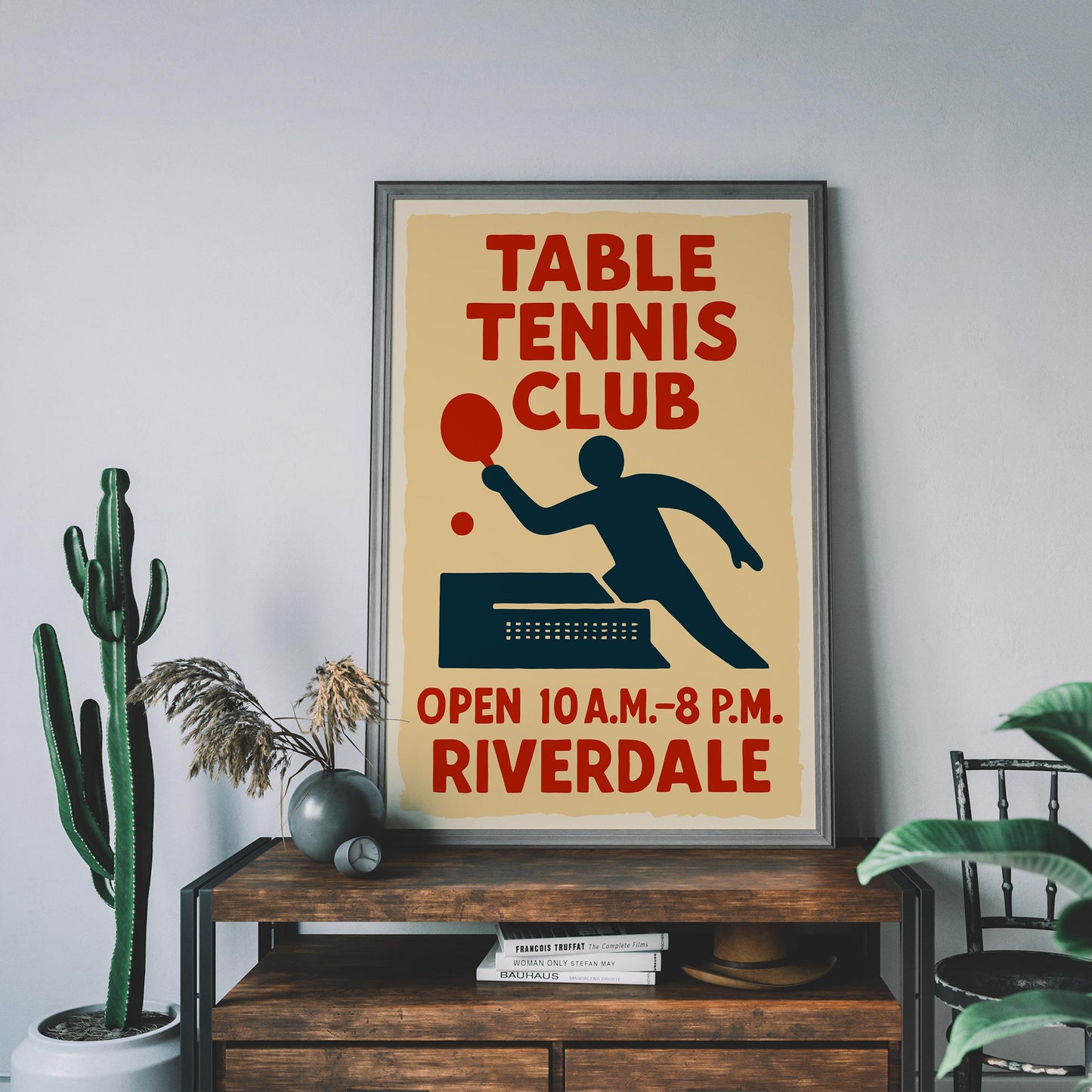 Retro Table Tennis Poster