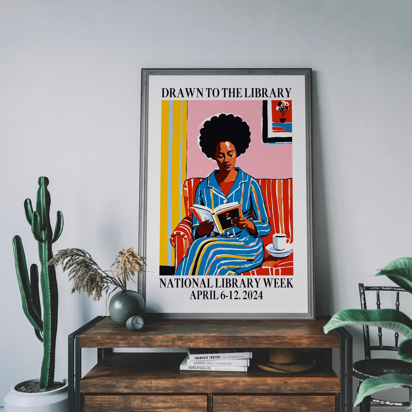 Library Week Reading Print