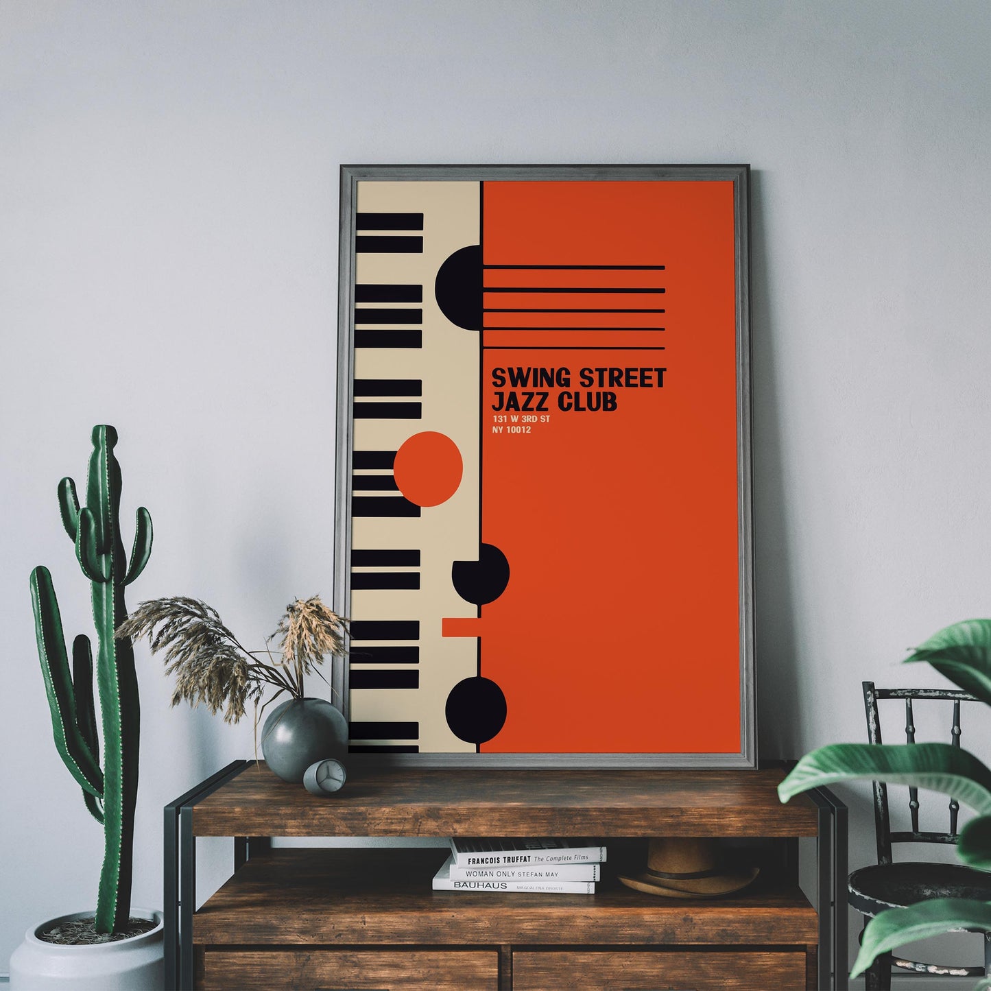 Swing Street Jazz Club Piano Art Print