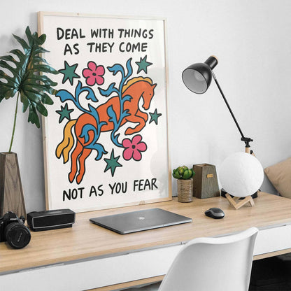 Motivational Horse Poster Print