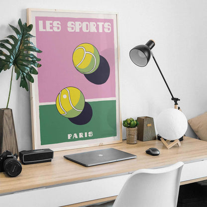 Les Sports Paris Tennis Poster