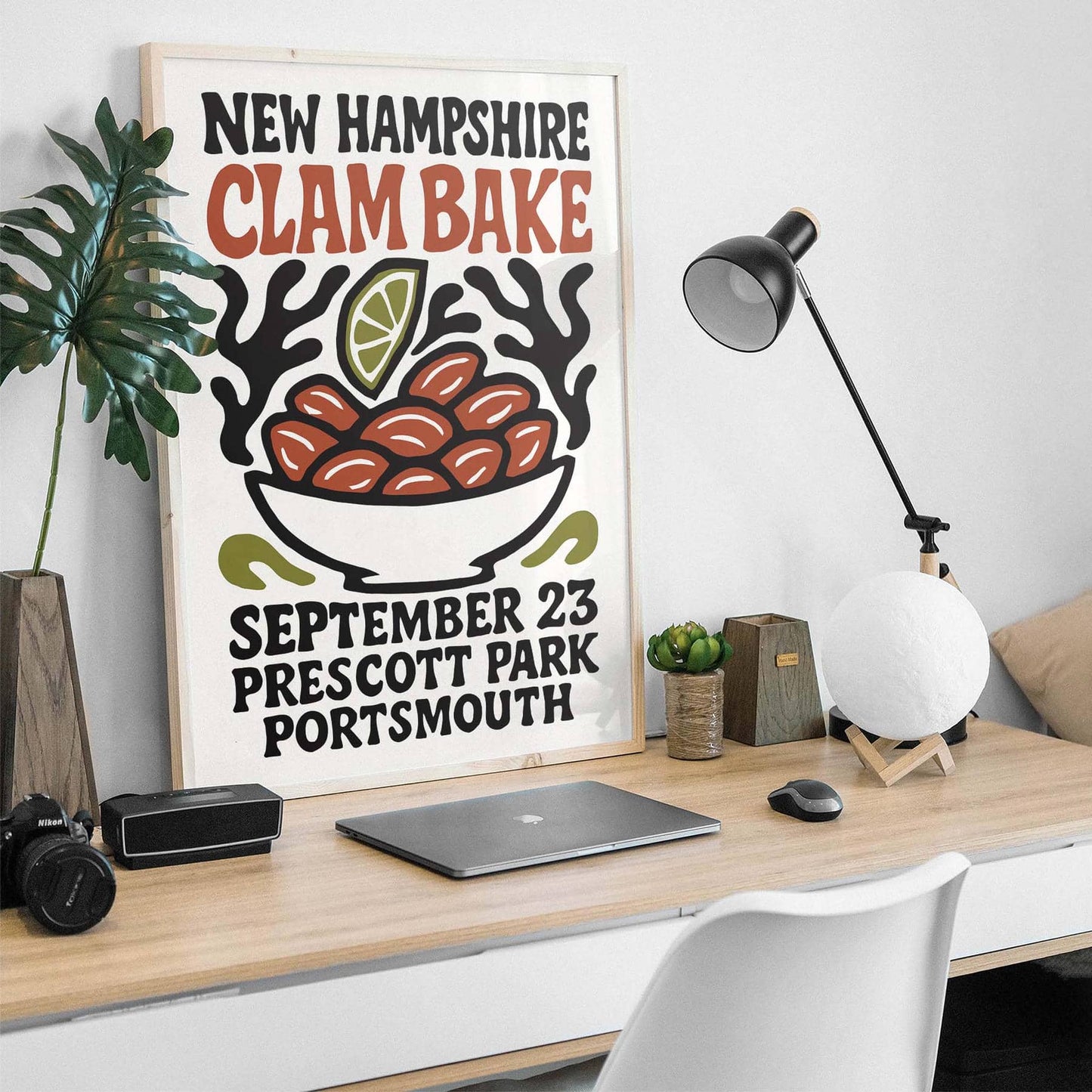 New Hampshire Clam Bake Poster