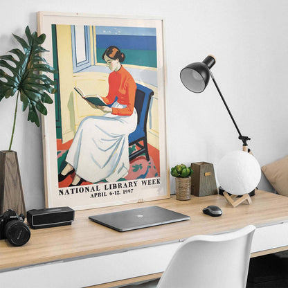 Reading by the Window Library 1997 Poster