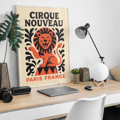 Cirque Nouveau Paris France Poster