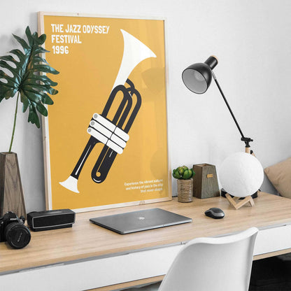 1996 Jazz Odyssey Poster - Yellow Mustard