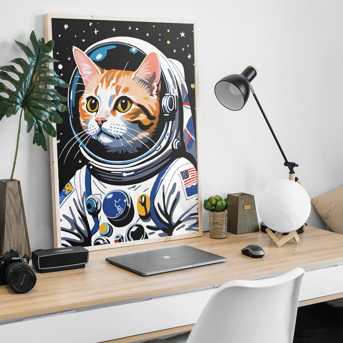 Cat Astronaut Cute Space Cat Poster