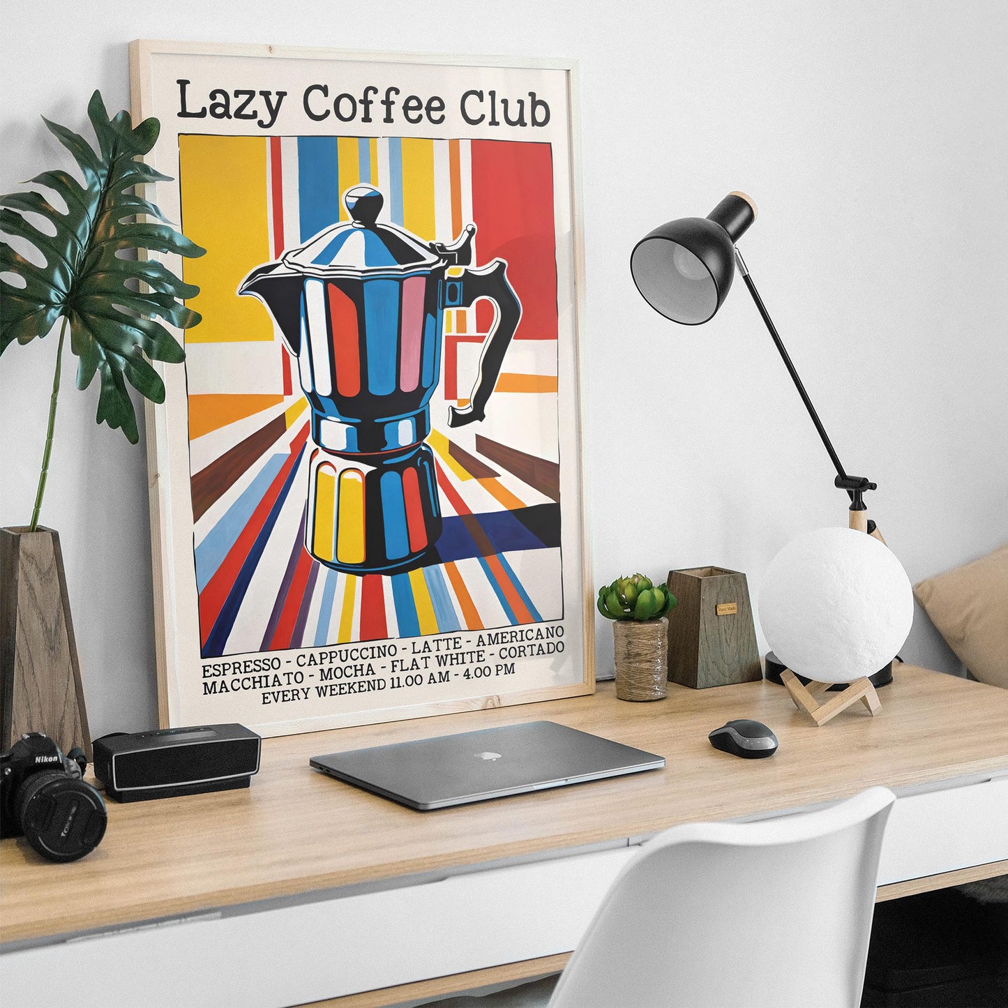 Lazy Coffee Club Poster