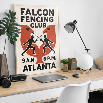 Falcon Fencing Club Poster