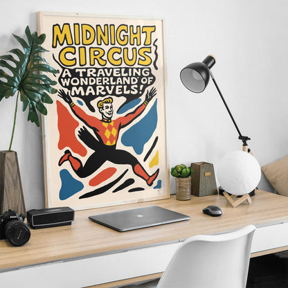 Midnight Circus Traveling Wonderland Poster