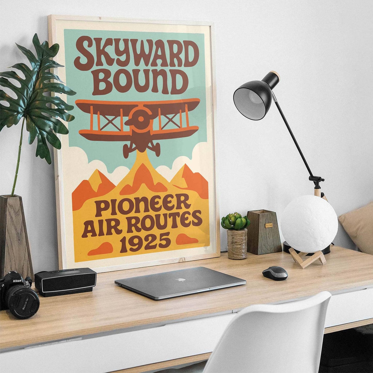 1925 Air Route Poster