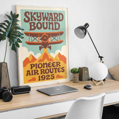 1925 Air Route Poster