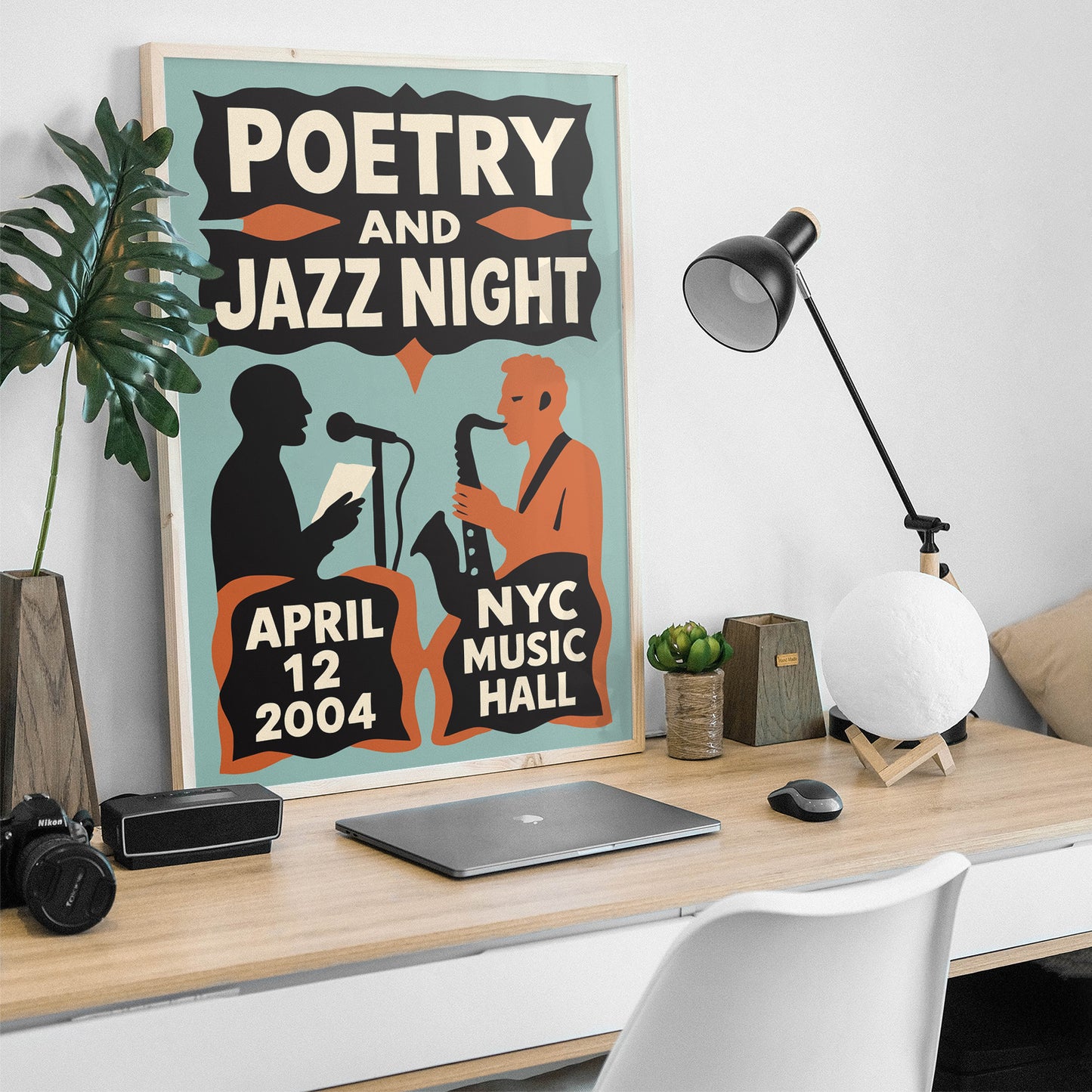 Poetry and Jazz Night Poster